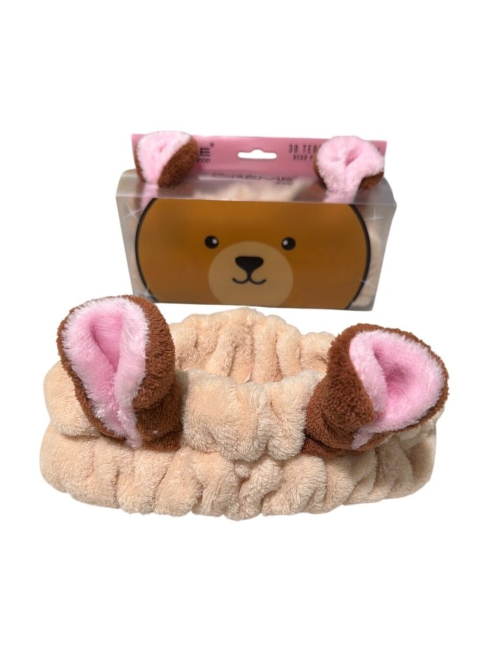 3D Teddy Bear Plushie Spa Headband By The Crème Shop - Vegan & Cruelty-Free